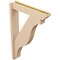 Ekena Millwork 5 1/2-in W x 26-in D x 38-in H Funston Slat Rough Cedar Woodgrain TimberThane Outlooker, Primed Tan OUTUR055X26X38FST24RCPR - alternate 5